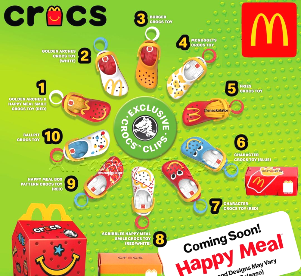 Next Toys After the August October 2024 McDonald's Crocs Happy Meal